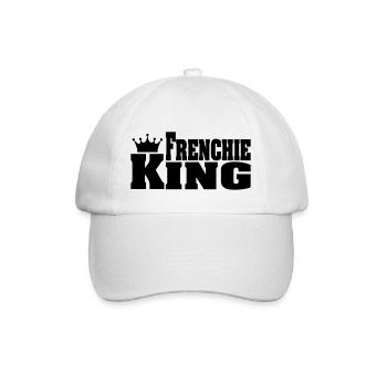 FRENCHIE KING bouledogue français - Casquette classique - blanc/blanc - Devant
