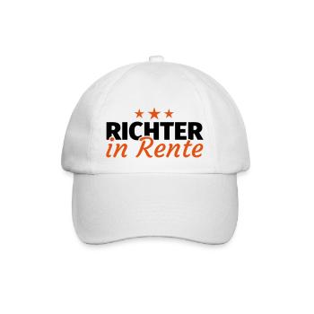 Richter Rente Ruhestand Geschenk - Baseballkappe - Weiß/Weiß - Vorne