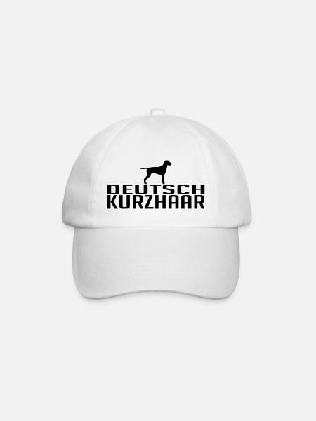 DEUTSCH KURZHAAR Hunderasse - Baseballkappe - Weiß/Weiß