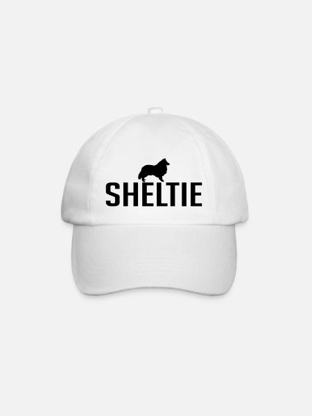 SHELTIE Hunderasse Hunde Hund Wilsigns - Baseballkappe - Weiß/Weiß