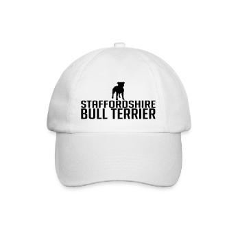 STAFFORDSHIRE BULL TERRIER Dog Wilsigns - Baseball Cap - white/white - Front