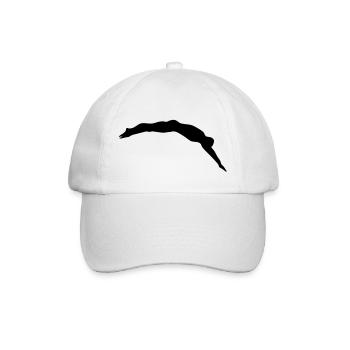 Schwimmer, Schwimmen - Baseballkappe - Weiß/Weiß - Vorne
