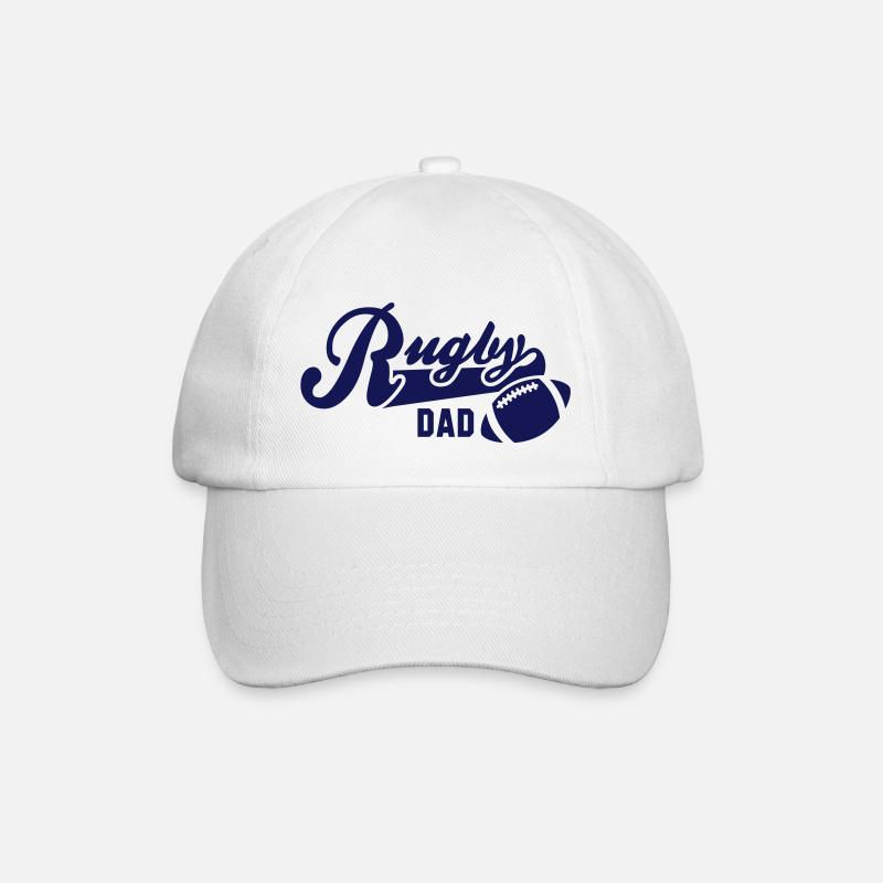 Rugby DAD - Baseball Cap - white/white