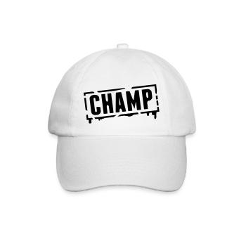 champ_stamp_grunge_g1 - Casquette classique - blanc/blanc - Devant