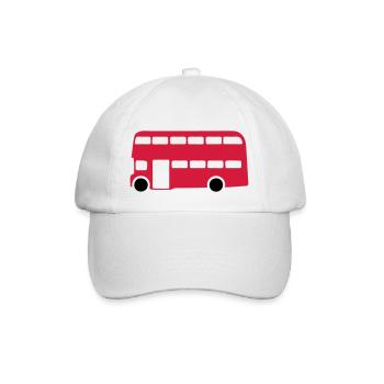 Englisch Englisch-Bus 1 - Baseballkappe - Weiß/Weiß - Vorne