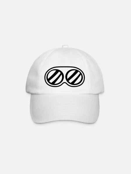 lunettes de soleil lunettes de protection yeux vue protection cool - Casquette classique - blanc/blanc