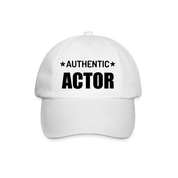 Theater / Theatre / Theaterleute / Schauspieler - Baseballkappe - Weiß/Weiß - Vorne