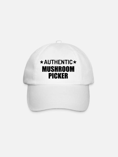 Chasse aux champignons / Champignon / Cueillette - Casquette classique - blanc/blanc