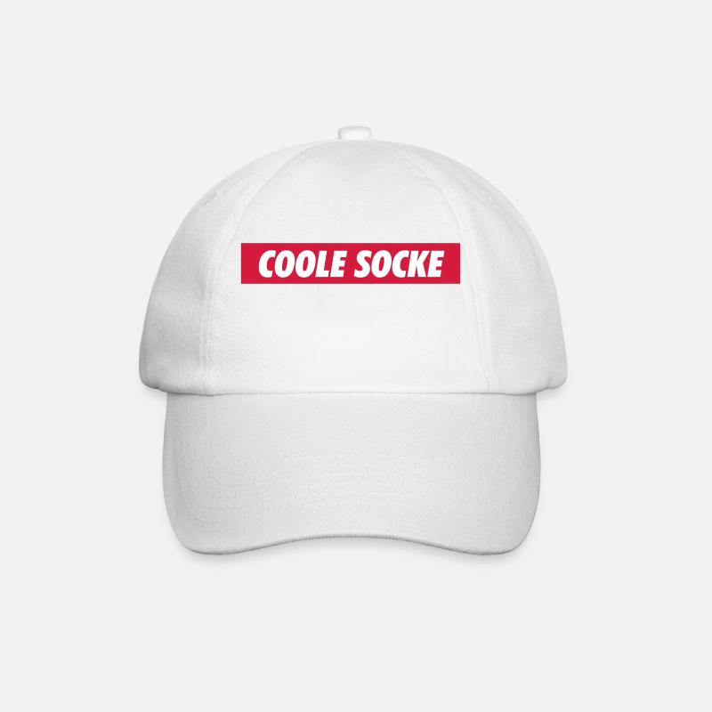 Cool sock - Baseball Cap - white/white