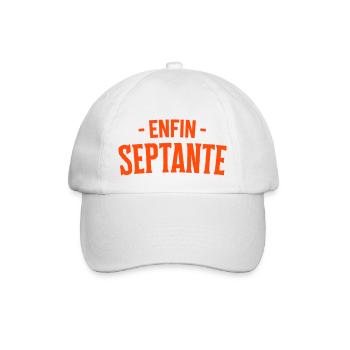 Anniversaire 70 ans Septante - Casquette classique - blanc/blanc - Devant