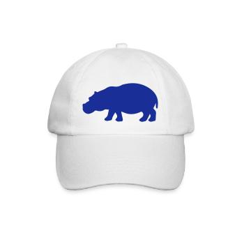 nilpferd - Baseballkappe - Weiß/Weiß - Vorne