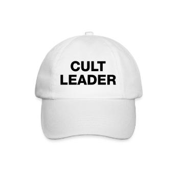CULT LEADER - Baseball Cap - white/white - Front