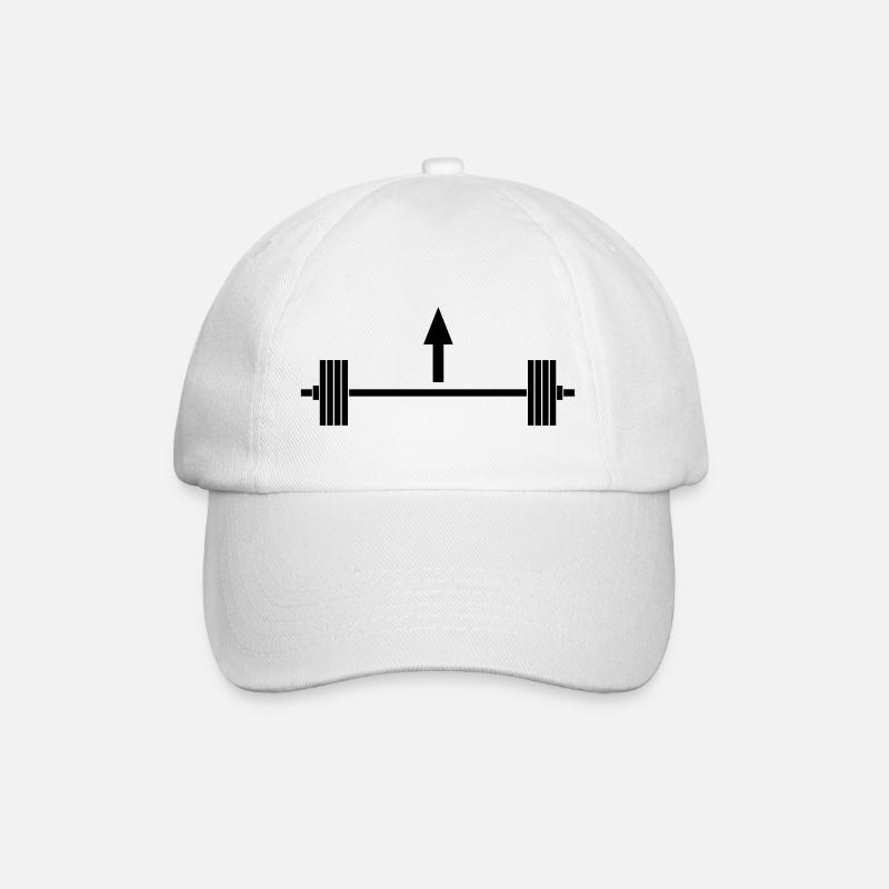 Lift heavy things - Baseballkappe - Weiß/Weiß