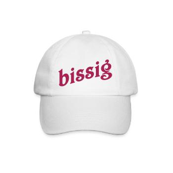 bissig - Baseballkappe - Weiß/Weiß - Vorne