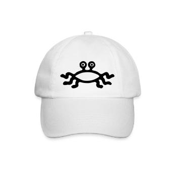 Flying Spaghetti Monster - Baseballkappe - Weiß/Weiß - Vorne