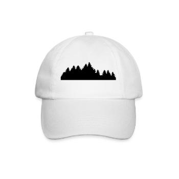 Wald - Baseballkappe - Weiß/Weiß - Vorne