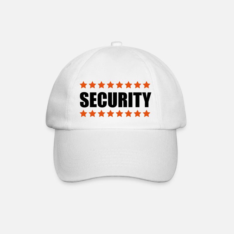 Security - Baseball Cap - white/white