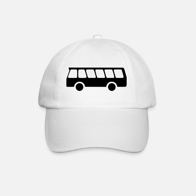 Bus - Baseballkappe - Weiß/Weiß