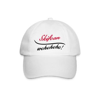 skifoan - skifahren - Baseballkappe - Weiß/Weiß - Vorne