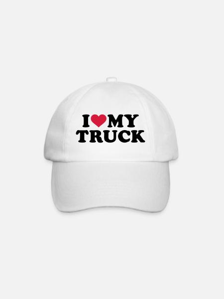 I love my Truck - Casquette classique - blanc/blanc