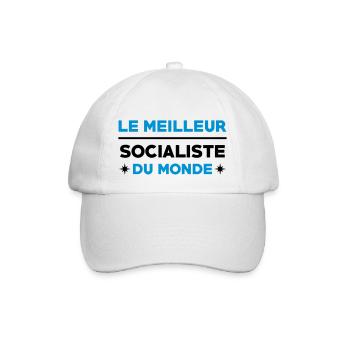 Socialisme / Socialiste / Syndicat / Politique PS - Casquette classique - blanc/blanc - Devant