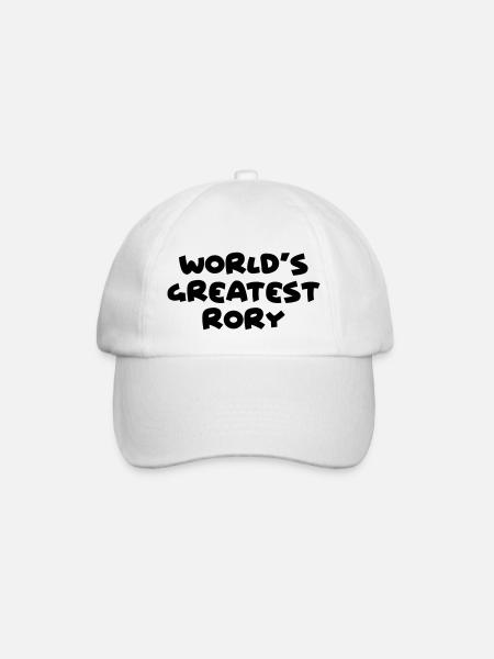 worlds greatest rory name - Baseball Cap - white/white