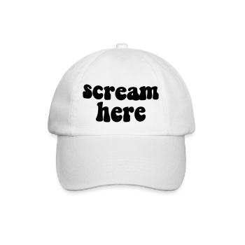 crie ici - Casquette classique - blanc/blanc - Devant