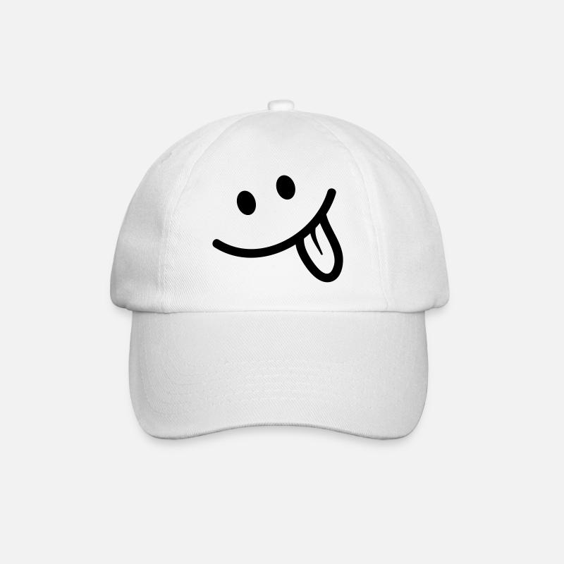 Smile - Baseballkappe - Weiß/Weiß