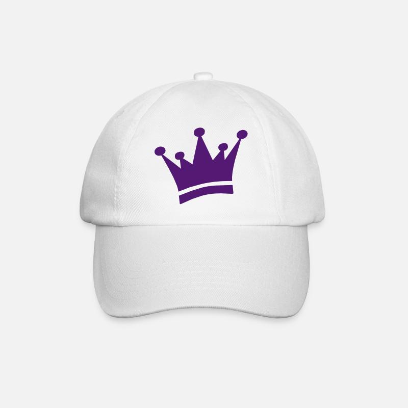 krone - Baseballkappe - Weiß/Weiß