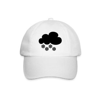 Snow cloud - Baseball Cap - white/white - Front