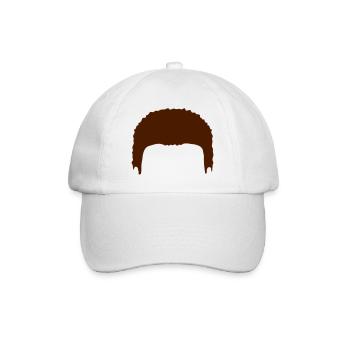 Silhouette de perruque à cheveux complets - Casquette classique - blanc/blanc - Devant
