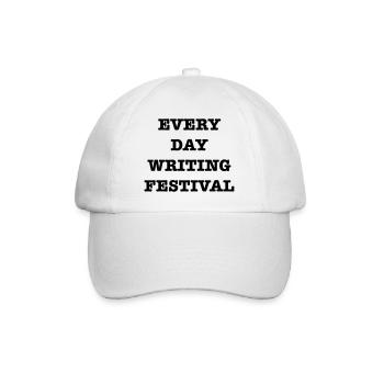 EveryDayWritingFestival - Baseball Cap - white/white - Front