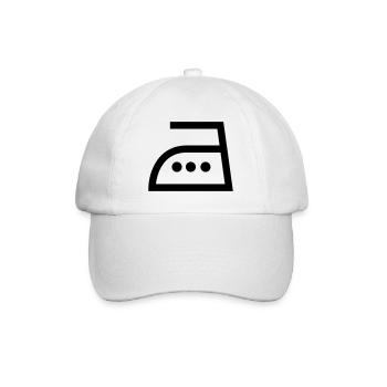 ironing,clothing - Baseball Cap - white/white - Front