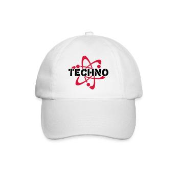 Techno__V003 - Baseball Cap - white/white - Front