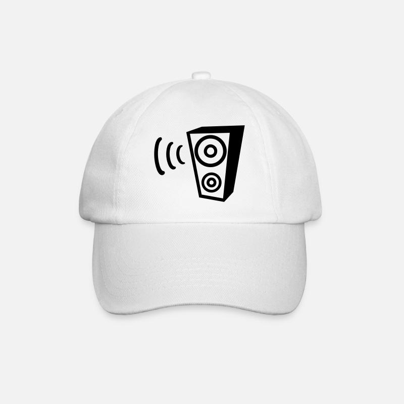Speaker - Baseball Cap - white/white