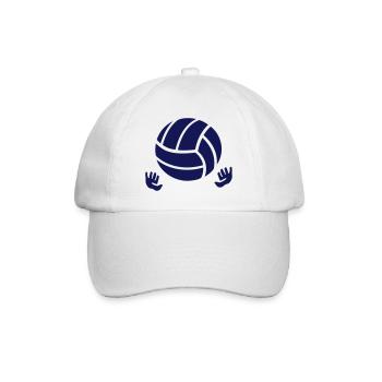 custom volleyball baby prints - Casquette classique - blanc/blanc - Devant