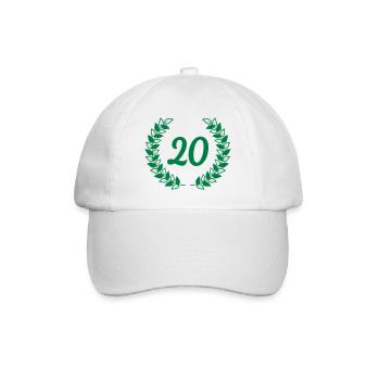 birthday anniversaire 20 vingt - Casquette classique - blanc/blanc - Devant