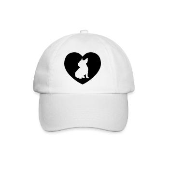 BULLY IN HEART - Baseball Cap - white/white - Front