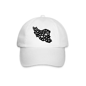 Iran Love 01 - Baseball Cap - white/white - Front