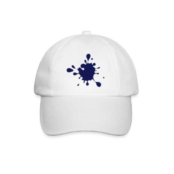 klecks - Baseballkappe - Weiß/Weiß - Vorne