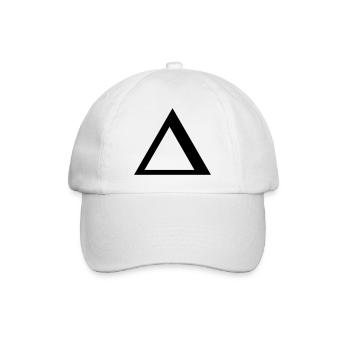 Delta greek alphabet - Baseball Cap - white/white - Front