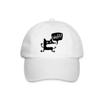 trame - Chien - Casquette classique - blanc/blanc - Devant
