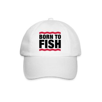 born_to_fish__f2 - Casquette classique - blanc/blanc - Devant