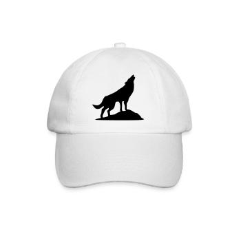 Wolf - Wolkshund (super cheap) - Baseball Cap - white/white - Front