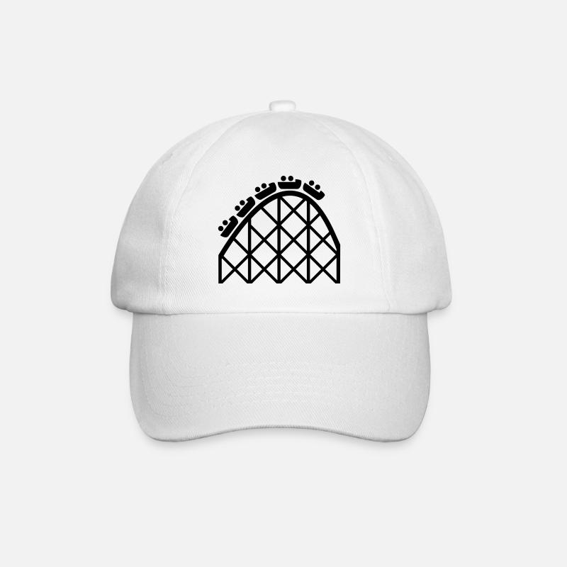 roller coaster - Baseball Cap - white/white