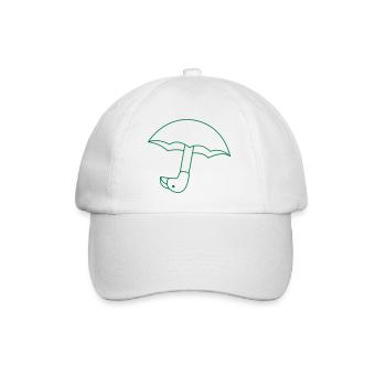 CUTE bird umbrella - Baseball Cap - white/white - Front