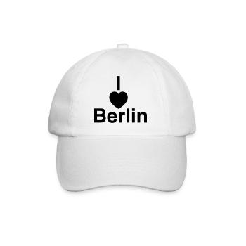 Design cool « I Love Berlin » pour lui et elle - Casquette classique - blanc/blanc - Devant