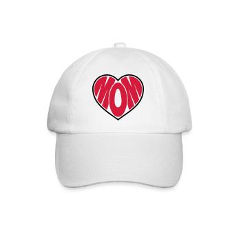 Cœur de maman Maman Fête des mères Cœur de mère - Casquette classique - blanc/blanc - Devant