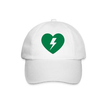 Premiers secours pour défibrillateur anti-échappement - Casquette classique - blanc/blanc - Devant