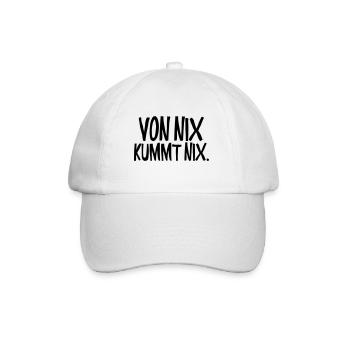 von nix kummt nix | Wien München Bayern Österreich - Baseballkappe - Weiß/Weiß - Vorne